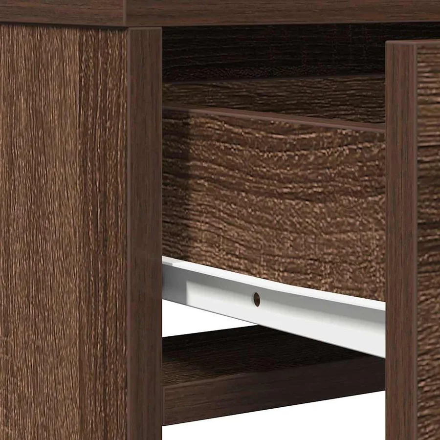 Table de Toilette Chêne brun 50 x 41 x 135 cm Bois d'ingénierie - 10