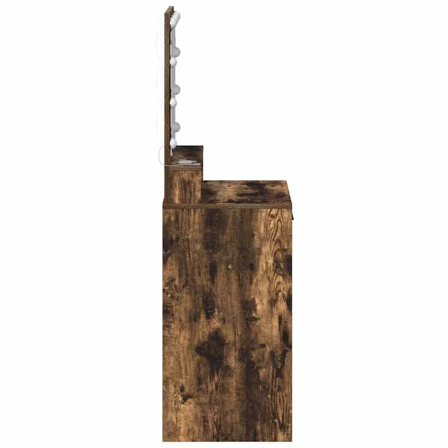Table de Toilette Chêne fumé 50 x 41 x 135 cm Bois d'ingénierie - 6