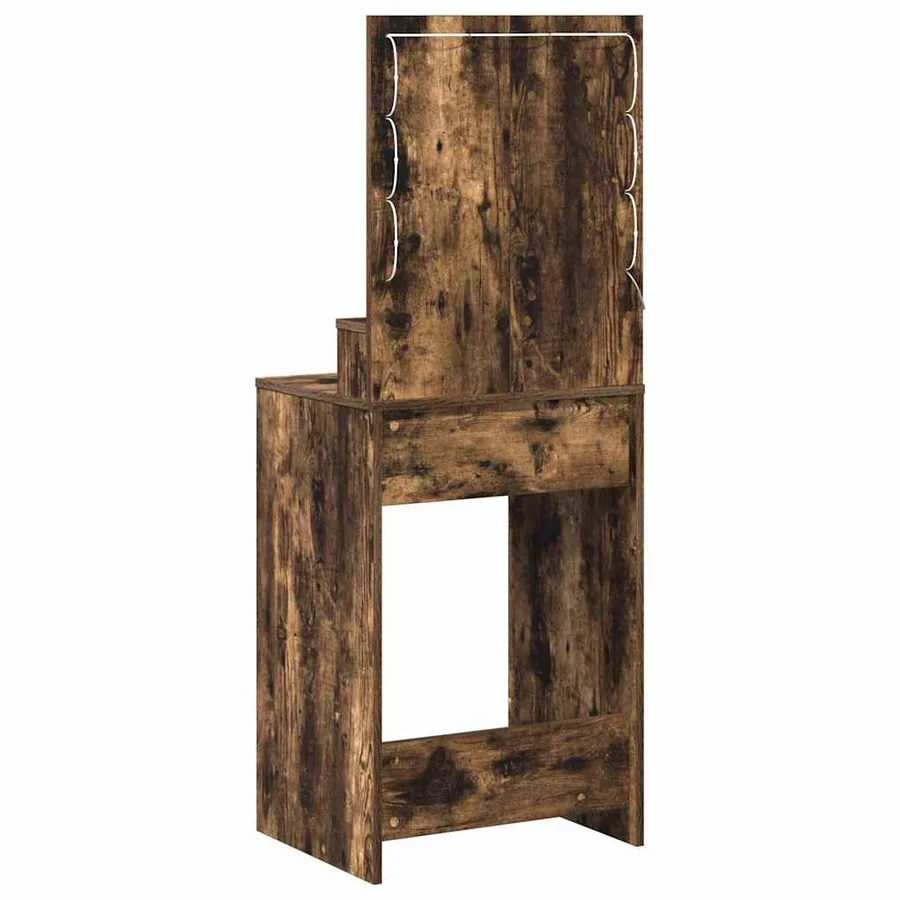 Table de Toilette Chêne fumé 50 x 41 x 135 cm Bois d'ingénierie - 7