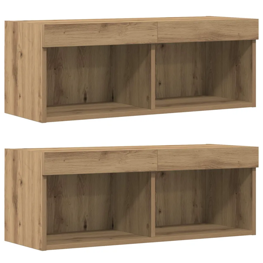Ensemble meuble TV 8 pcs chêne artisanal Bois d'ingénierie - 7