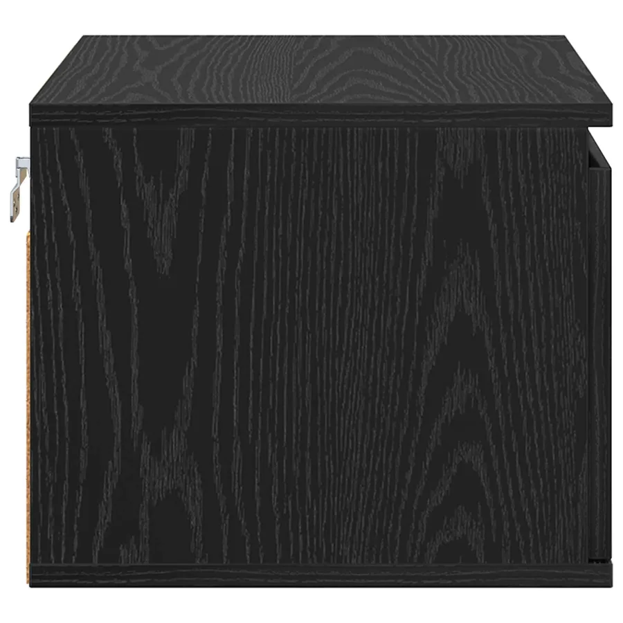 Cabinet de chevet mural 2 pcs Chêne noir 50 x 36 x 30 cm - 8