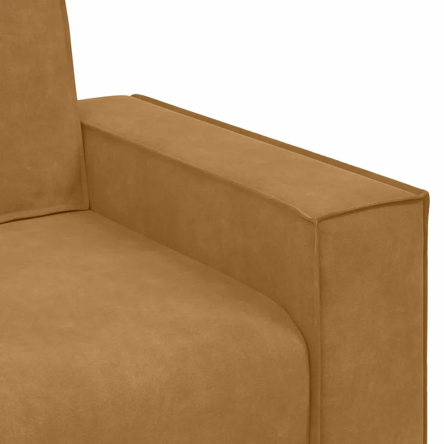 Canapé à 2 places Marron 160x78x84 cm Velours - 7