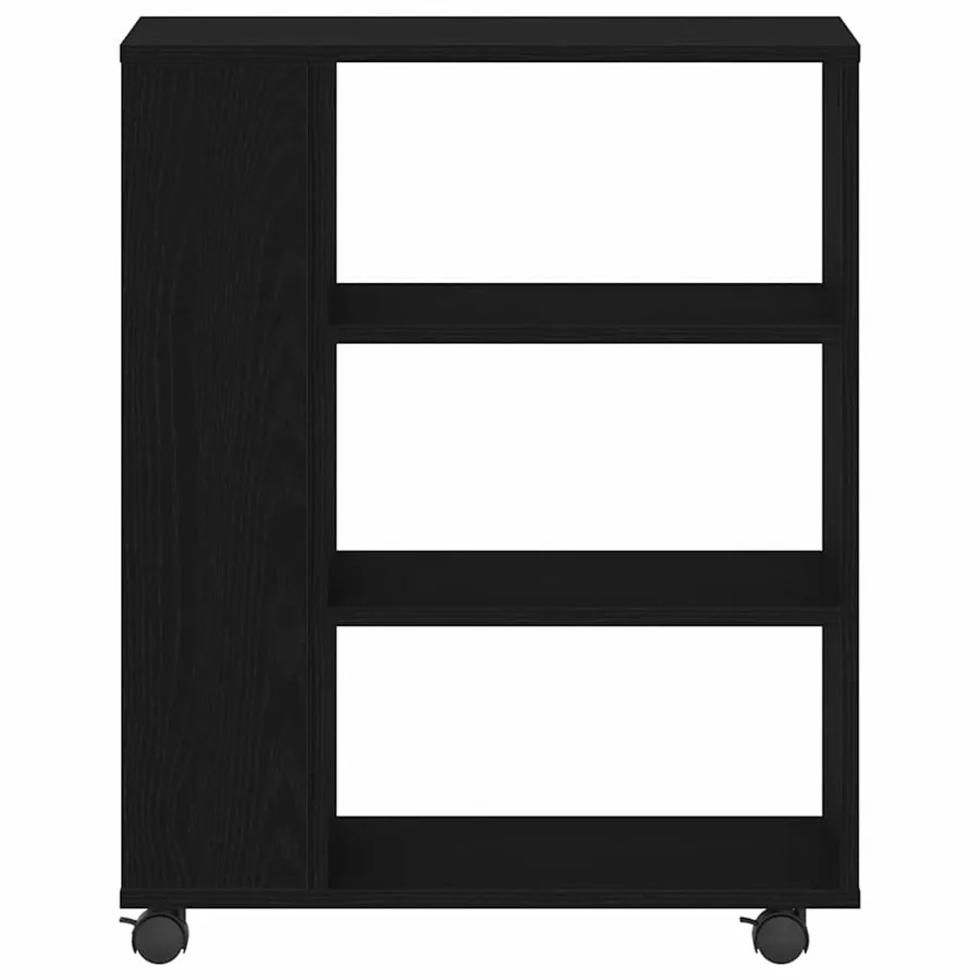 Armoire de rangement avec roue Chêne noir 60 x 35 x 75 cm - 6