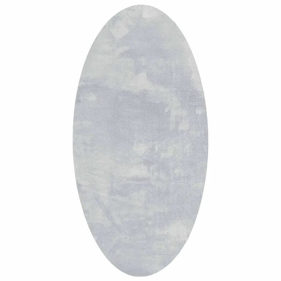 Tapis de surface ovale HUARTE Gris 80 x 150 cm 100% Polyester - 2