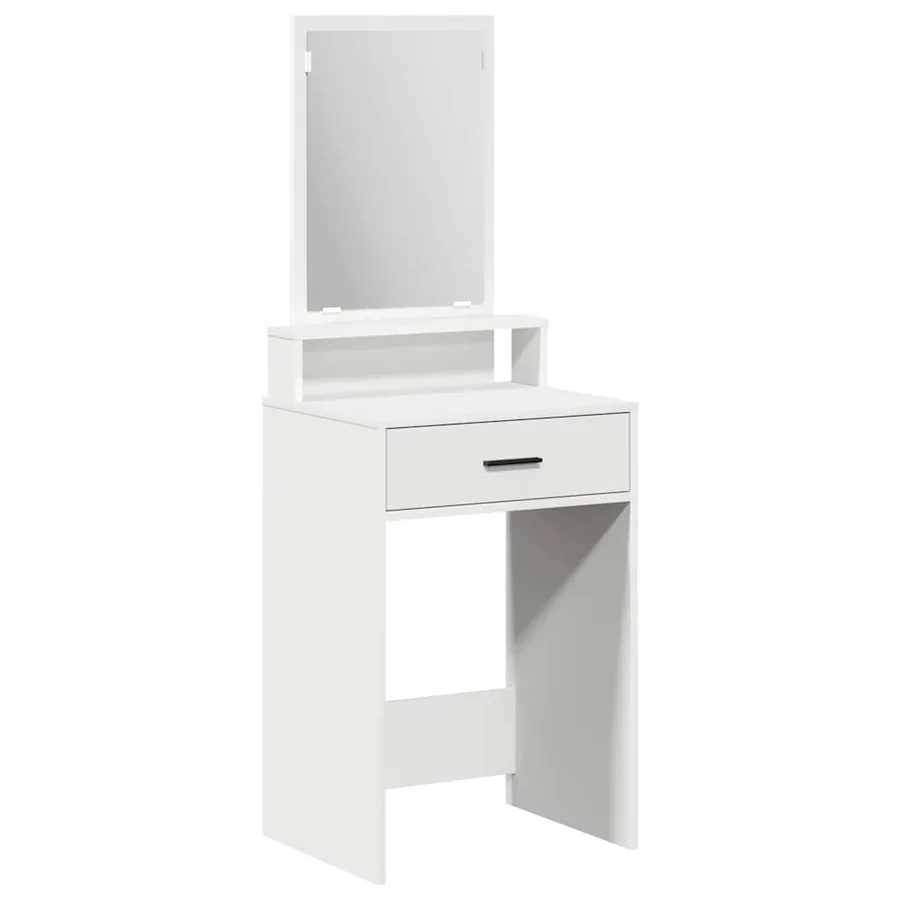 Table de Toilette Blanc 50 x 41 x 140 cm Bois d'ingénierie - 2