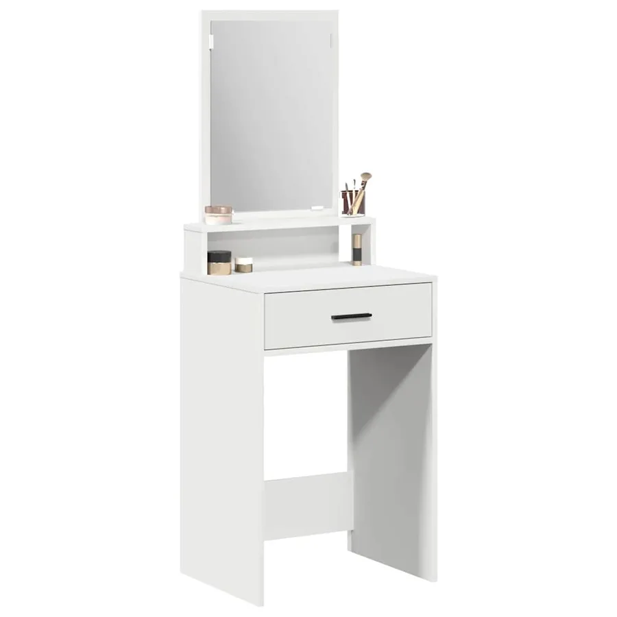 Table de Toilette Blanc 50 x 41 x 140 cm Bois d'ingénierie - 3
