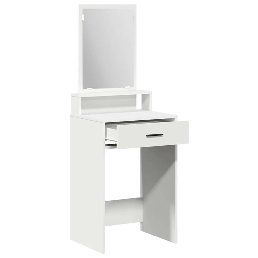 Table de Toilette Blanc 50 x 41 x 140 cm Bois d'ingénierie - 5