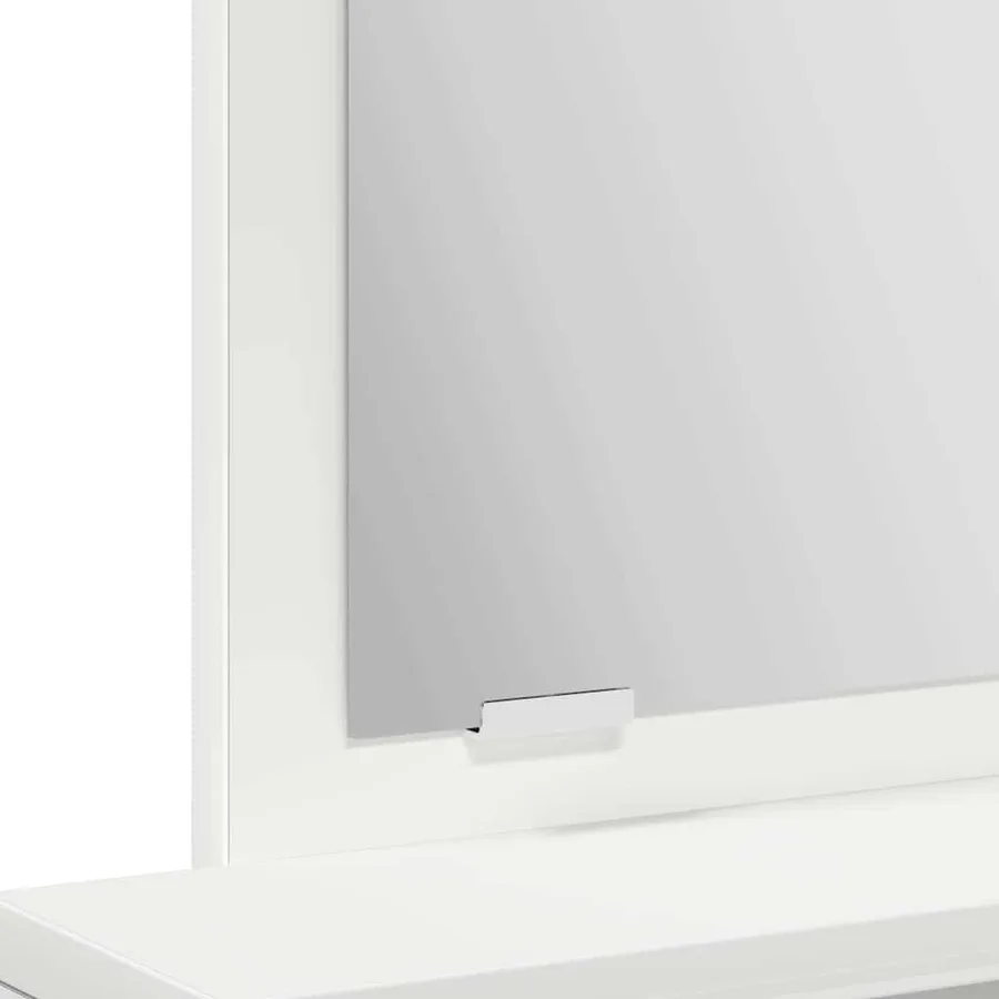 Table de Toilette Blanc 50 x 41 x 140 cm Bois d'ingénierie - 8