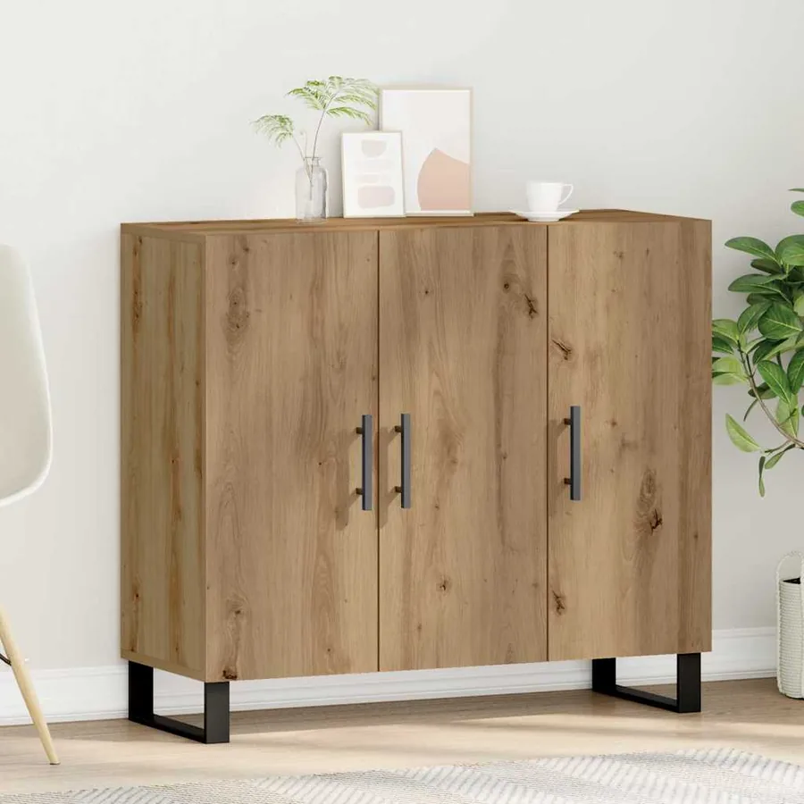 Buffet Chêne artisanal 90 x 34 x 80 cm Bois d'ingénierie