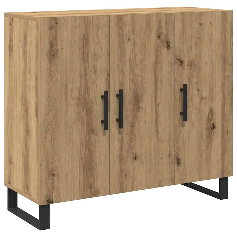 Buffet Chêne artisanal 90 x 34 x 80 cm Bois d'ingénierie - 2
