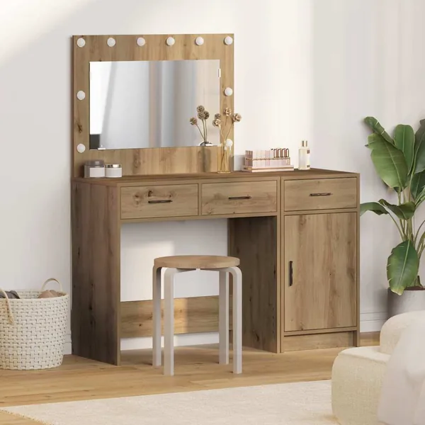 Table de Toilette 2 pcs Marron 40 x 41 x 75 cm
