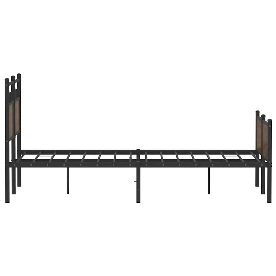 Cadre de lit sans matelas chêne marron 120x190 cm - 7