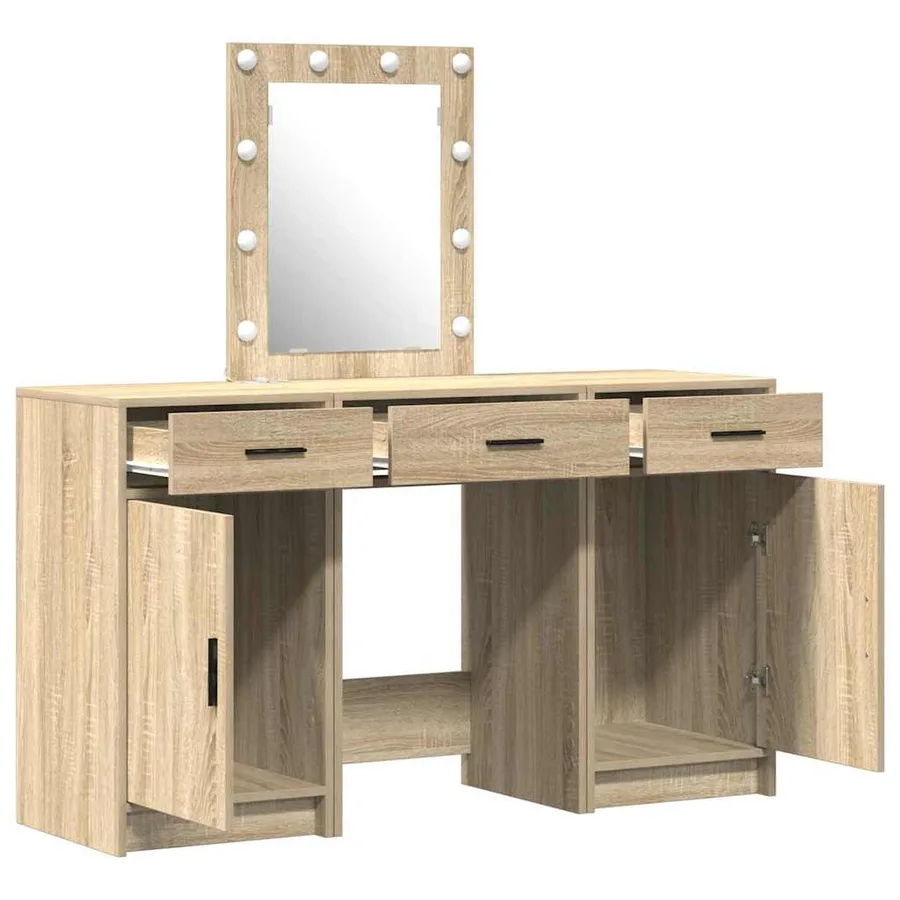 Table de Toilette Marron 50 x 41 x 135 cm Bois d'ingénierie - 6