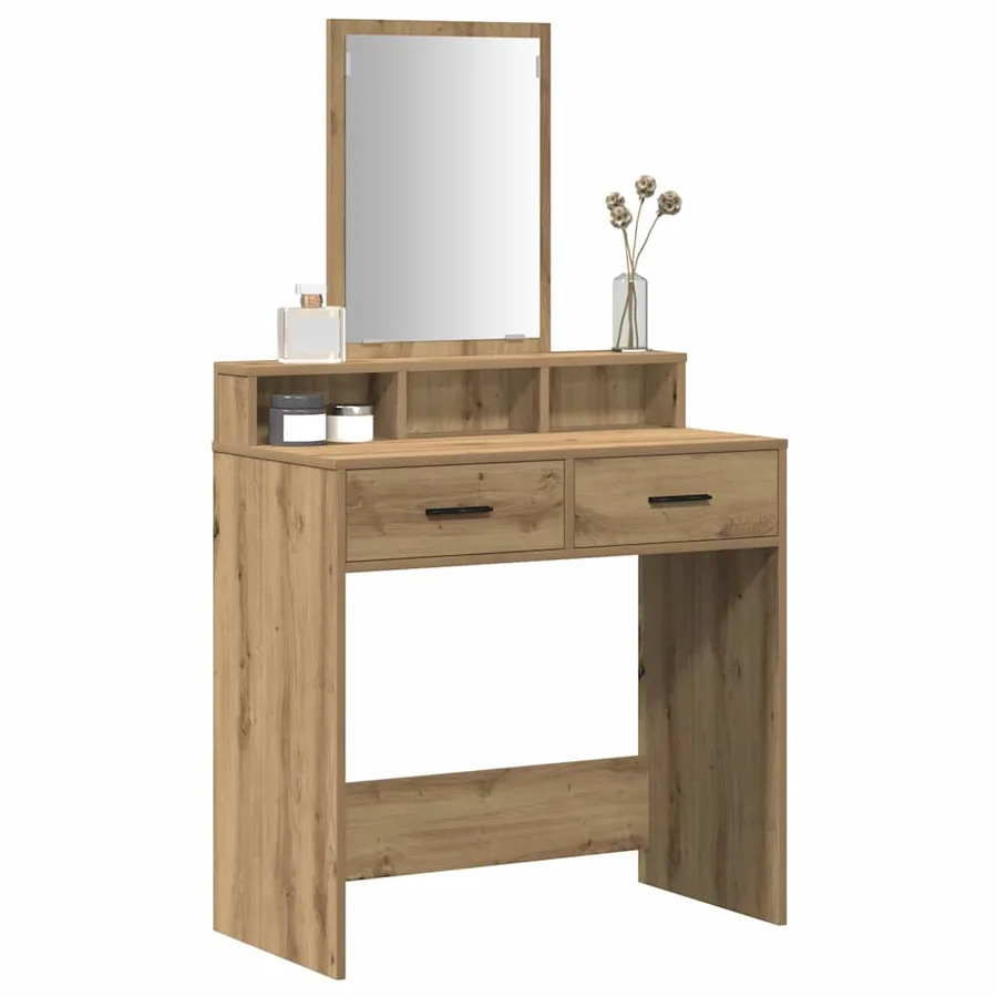 Table de Toilette Chêne artisanal 79 x 41 x 140 cm - 3