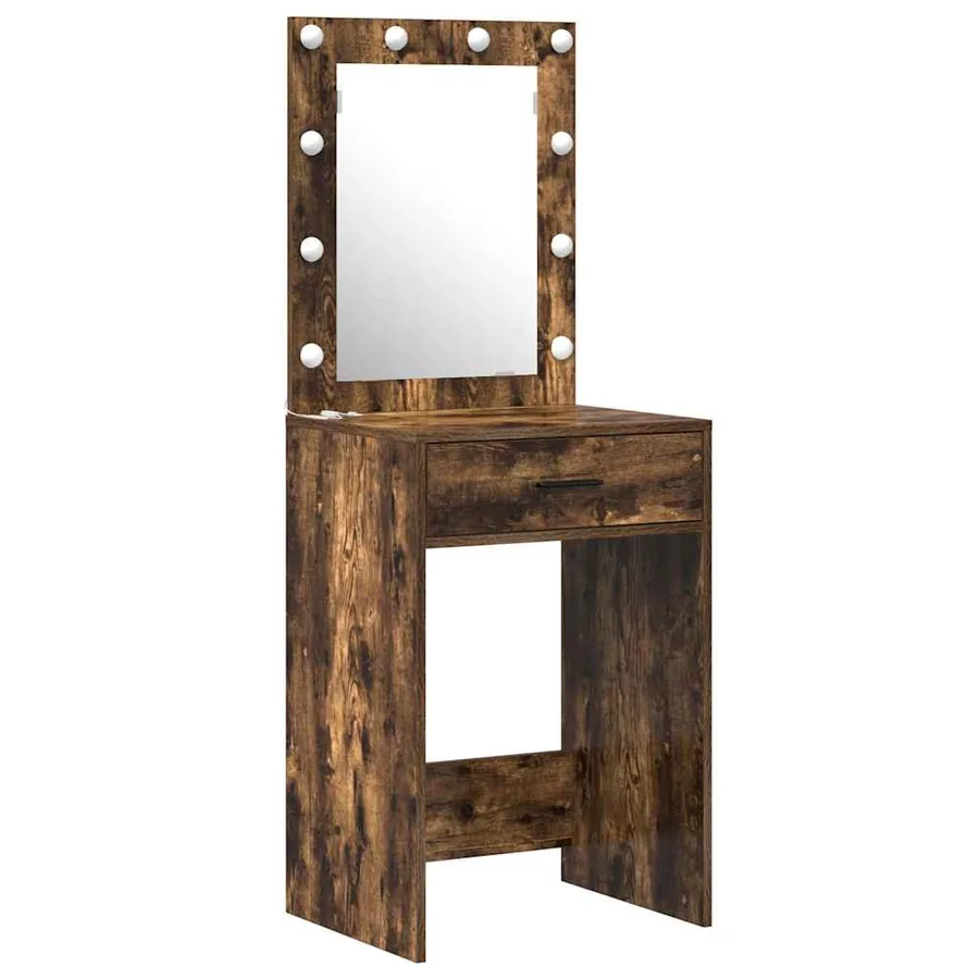 Table de Toilette avec tiroir 2 pcs Marron 50 x 41 x 135 cm - 5