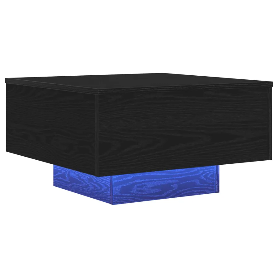 Table basse Chêne noir 55 x 55 x 31 cm Bois d'ingénierie - 4