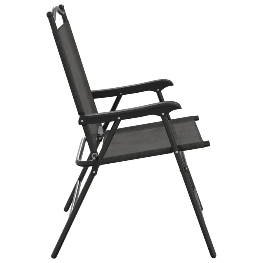 Chaises de jardin pliables lot de 2 en acier et textilène - 6