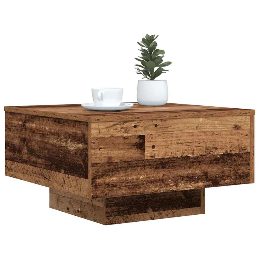 Table basse Bois ancien 55 x 55 x 31 cm Bois d'ingénierie - 3