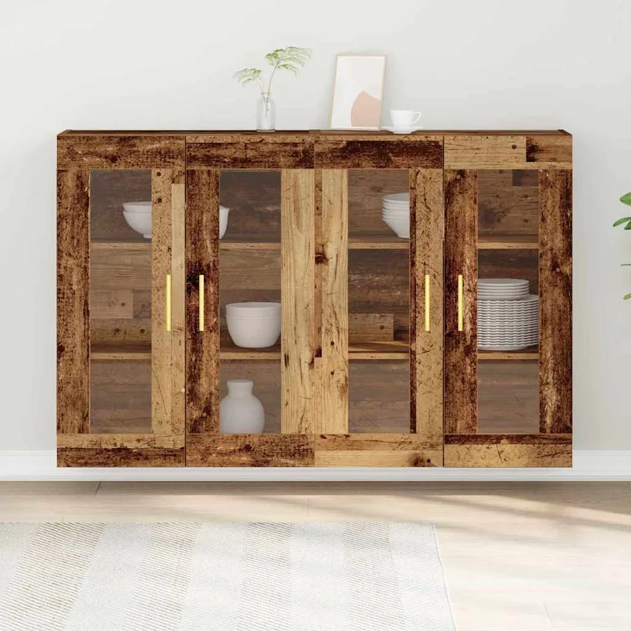 Cabinets muraux 2 pcs Bois Ancien 69,5 x 34 x 90 cm - 4