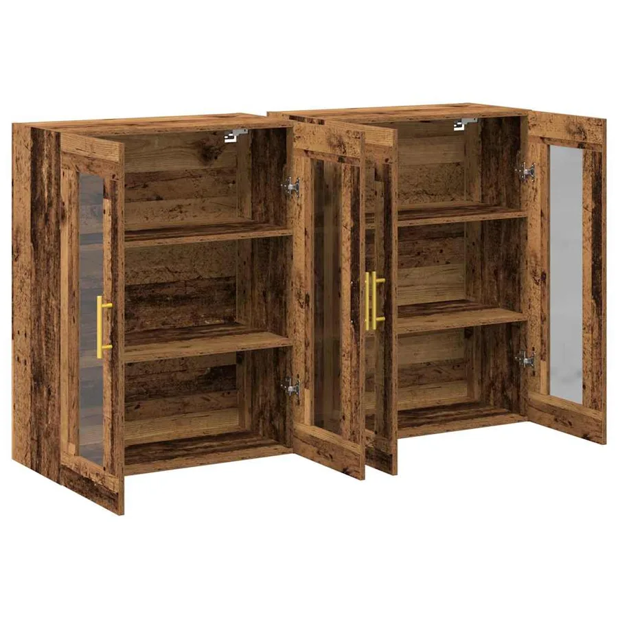 Cabinets muraux 2 pcs Bois Ancien 69,5 x 34 x 90 cm - 5