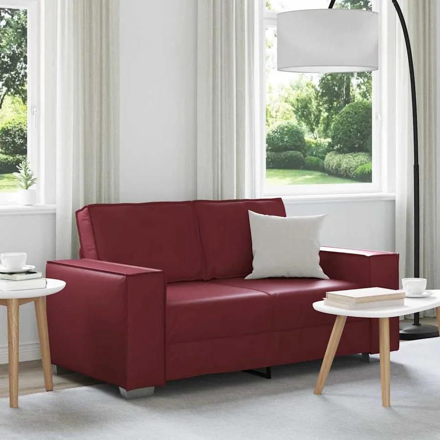 Canapé deux places Bordeaux 160 cm Simili cuir