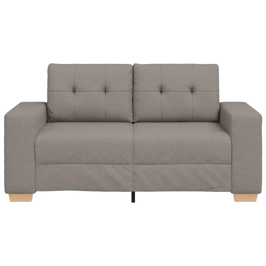 Canapé deux places taupe 160x77x82 cm en tissu - 4