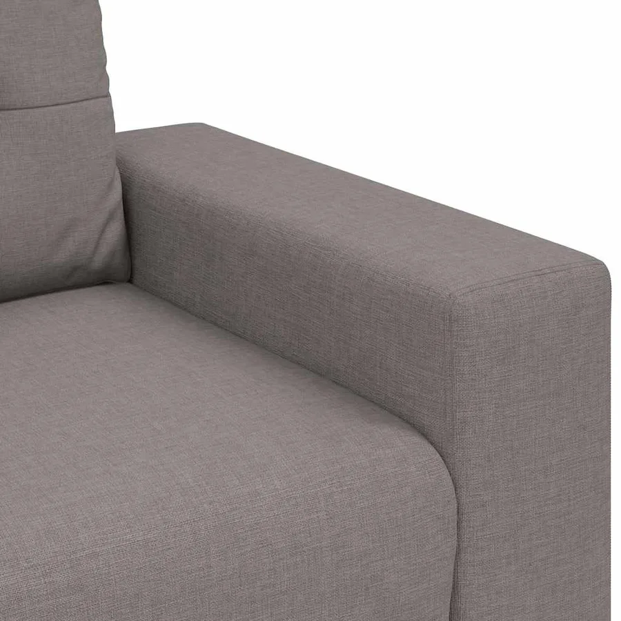 Canapé deux places taupe 160x77x82 cm en tissu - 7
