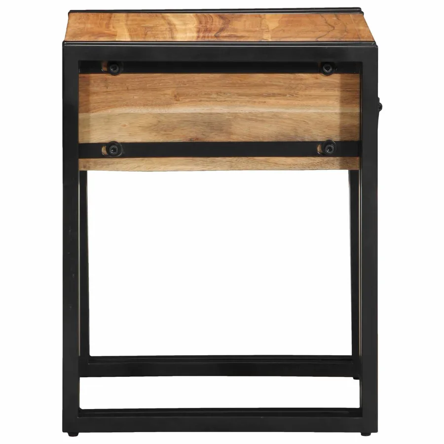Table d'appoint 40 x 40 x 50 cm Bois d'Acacia Massif - 4