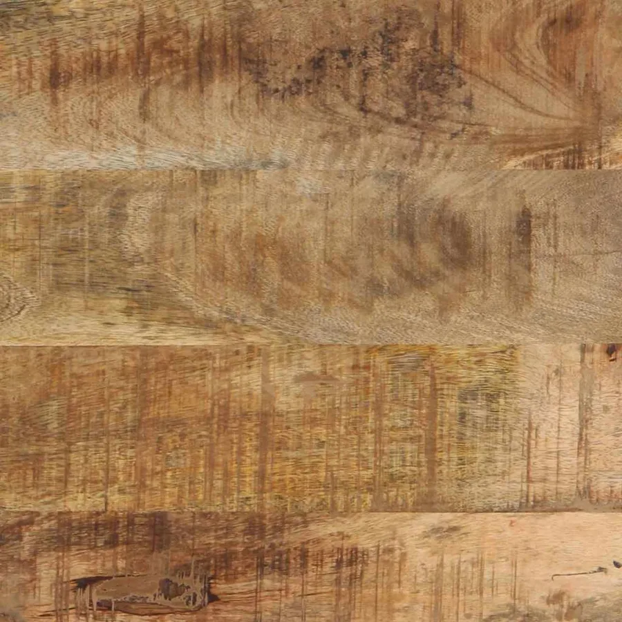 Table de chevet 40x40x50 cm en bois massif brut de manguier - 10