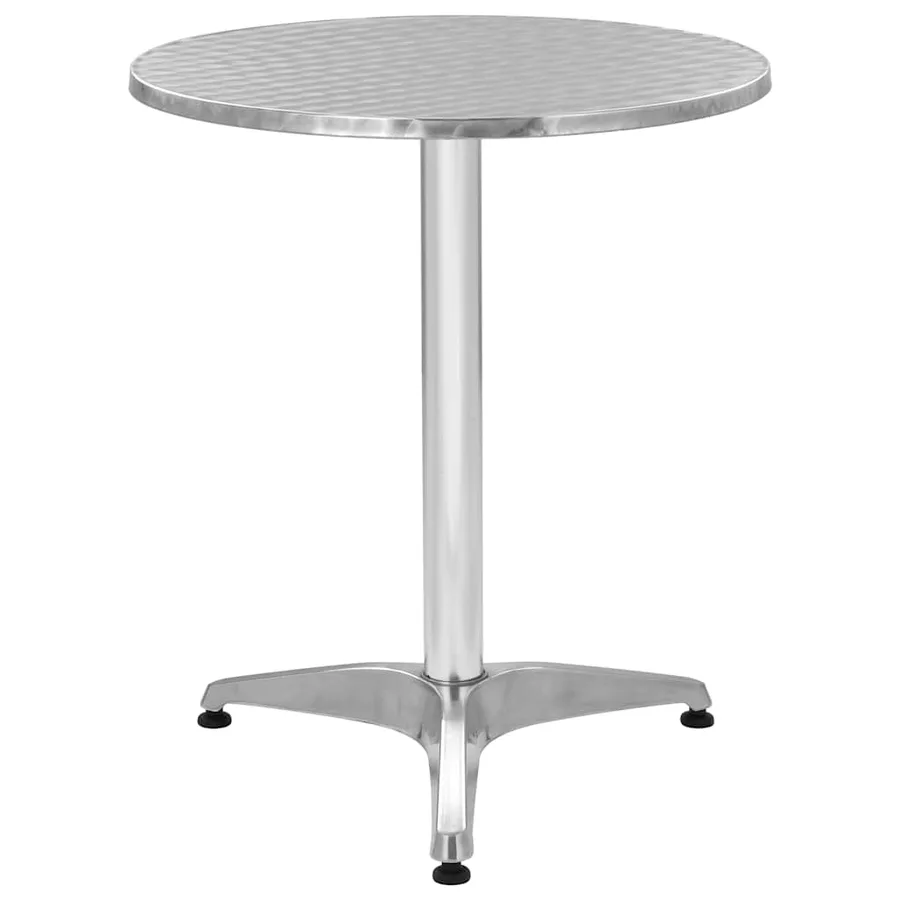 Ensemble à manger d'extérieur 5 pcs Aluminium Argenté - 4