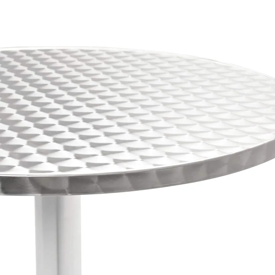 Ensemble à manger d'extérieur 5 pcs Aluminium Argenté - 8