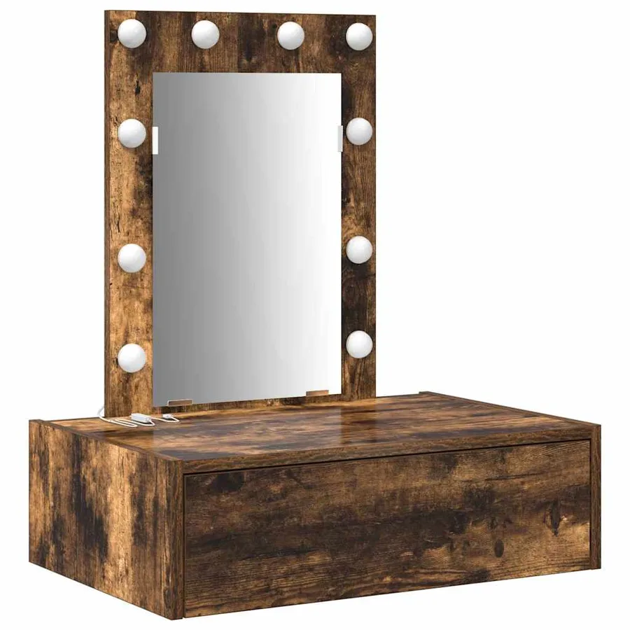 Table de Toilette Marron 60 x 40 x 70 cm Bois d'ingénierie - 2