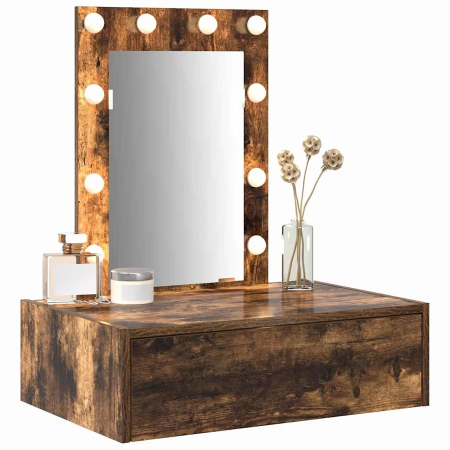 Table de Toilette Marron 60 x 40 x 70 cm Bois d'ingénierie - 3