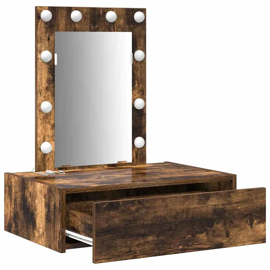Table de Toilette Marron 60 x 40 x 70 cm Bois d'ingénierie - 4