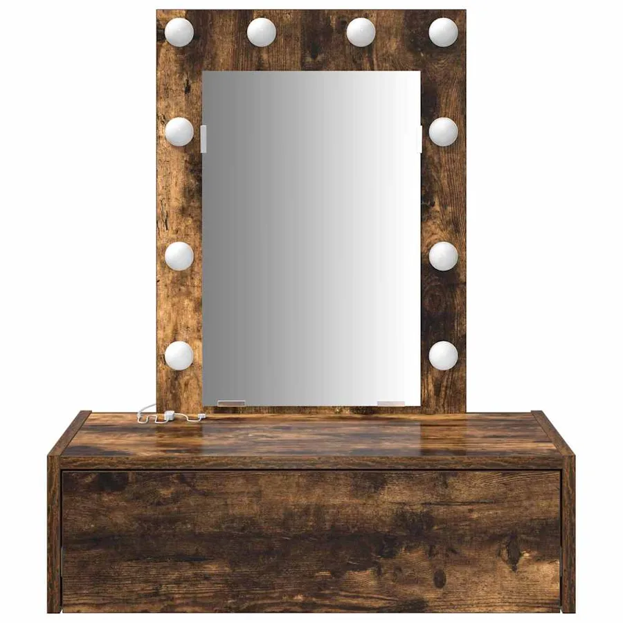 Table de Toilette Marron 60 x 40 x 70 cm Bois d'ingénierie - 5