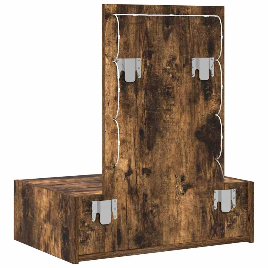 Table de Toilette Marron 60 x 40 x 70 cm Bois d'ingénierie - 7