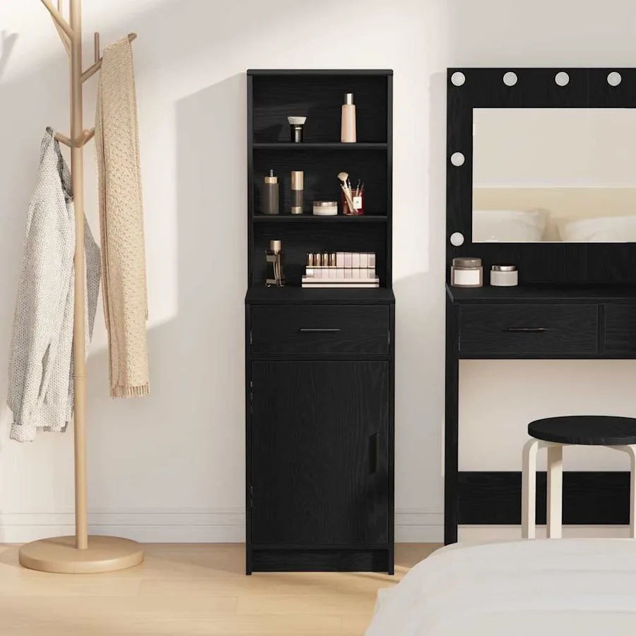 Haut Armoire Chêne noir 40 x 40,5 x 135 cm Bois d'ingénierie - 4