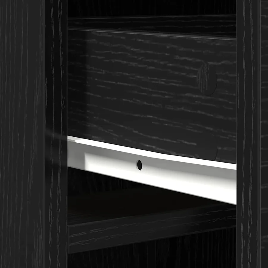 Haut Armoire Chêne noir 40 x 40,5 x 135 cm Bois d'ingénierie - 8