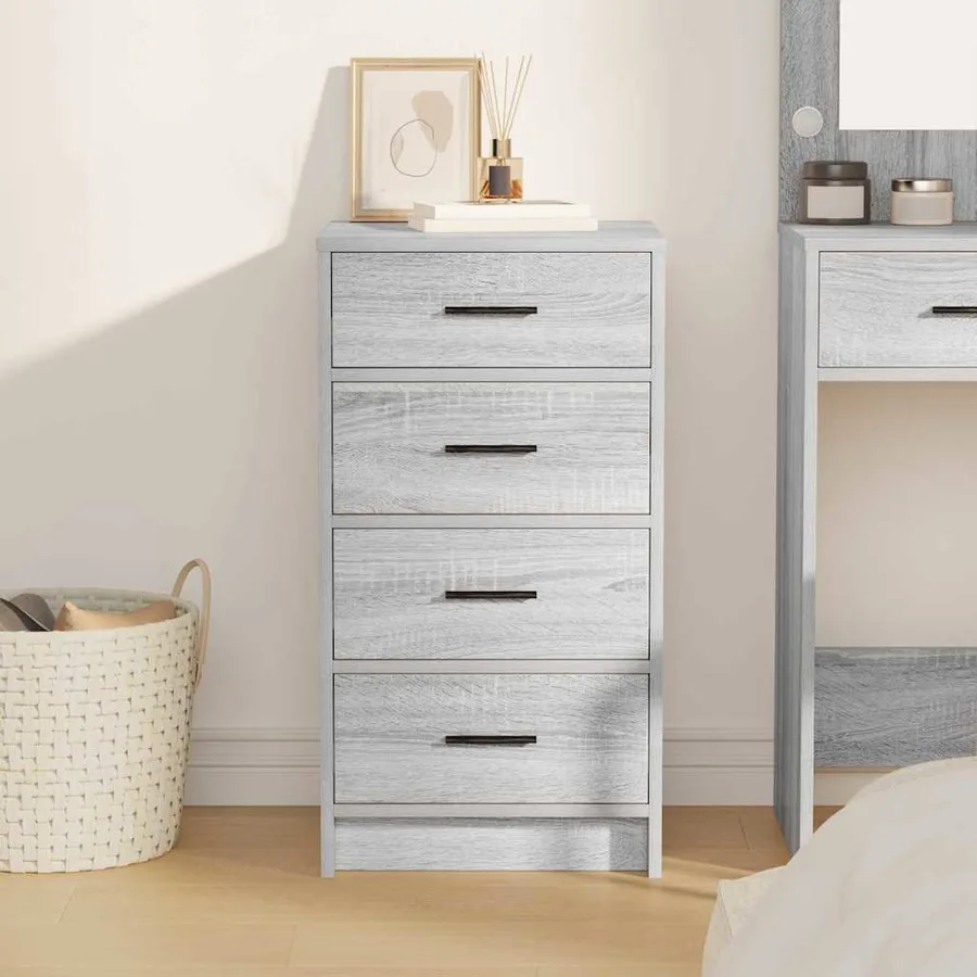 Buffet Sonoma gris 40 x 41 x 75 cm Bois d'ingénierie - 4