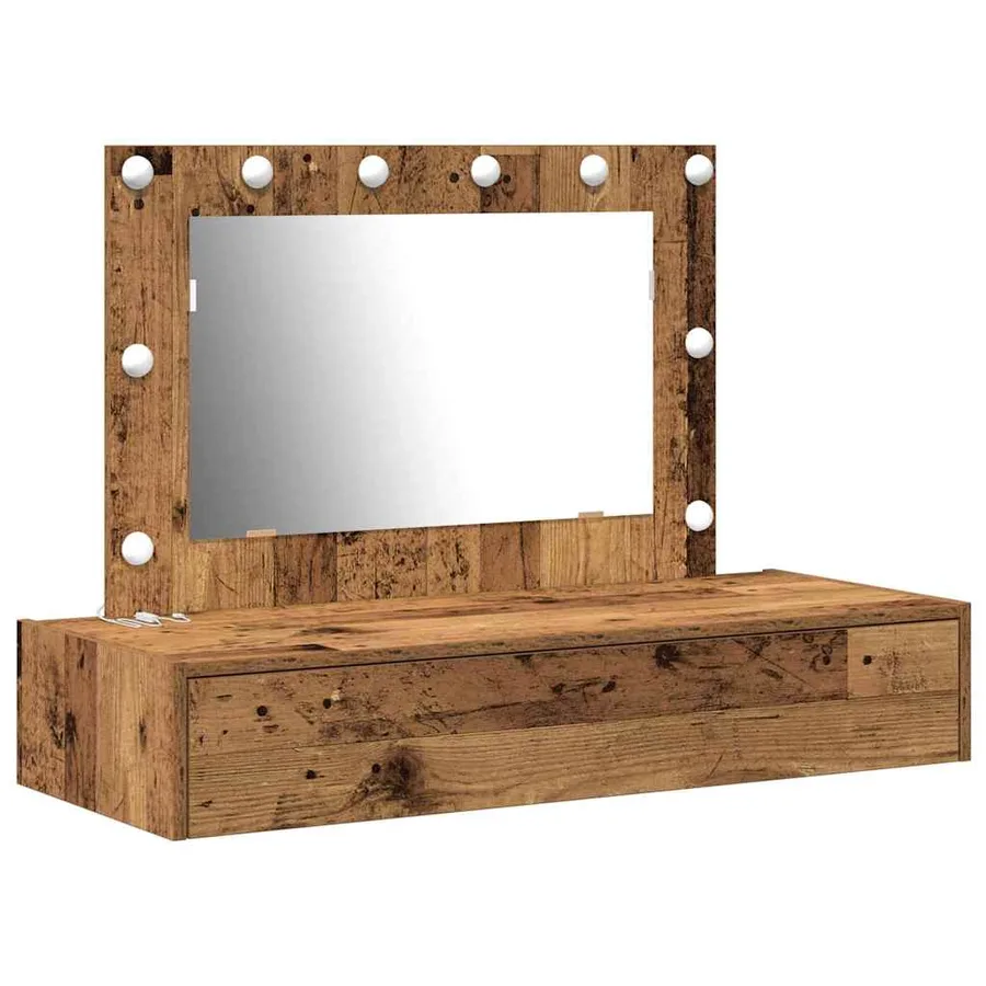 Table de Toilette Marron 100 x 40 x 70 cm Bois d'ingénierie - 2