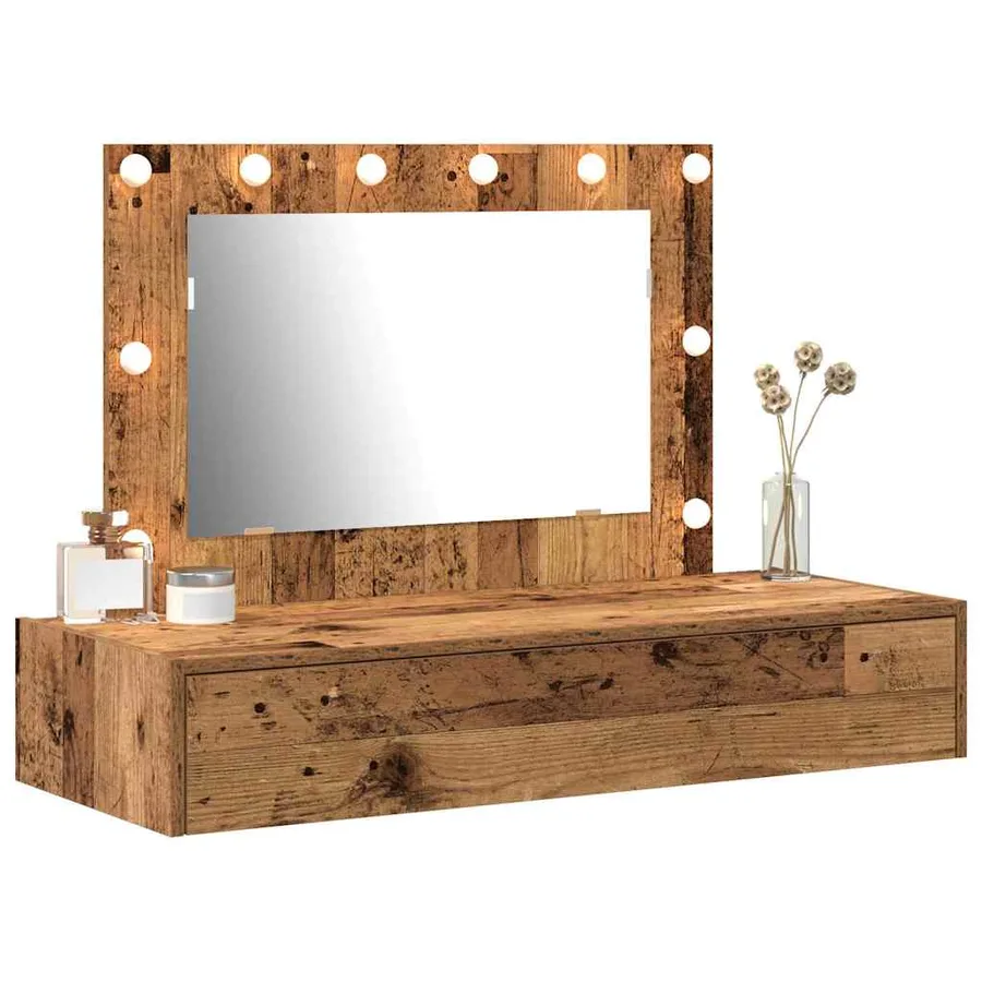 Table de Toilette Marron 100 x 40 x 70 cm Bois d'ingénierie - 3