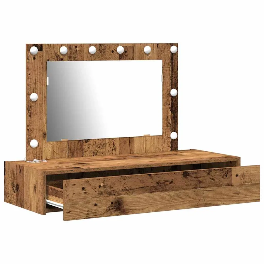 Table de Toilette Marron 100 x 40 x 70 cm Bois d'ingénierie - 4