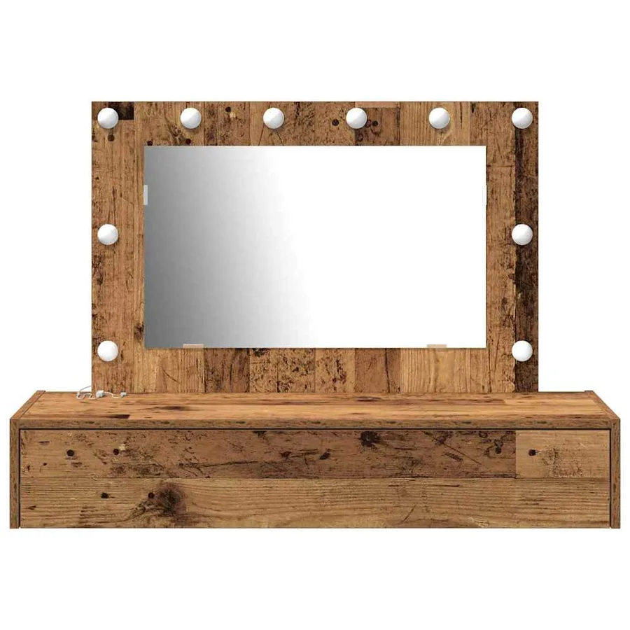 Table de Toilette Marron 100 x 40 x 70 cm Bois d'ingénierie - 5