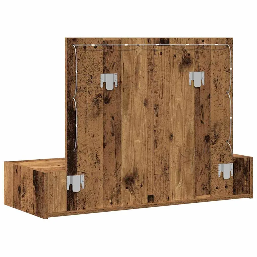 Table de Toilette Marron 100 x 40 x 70 cm Bois d'ingénierie - 7