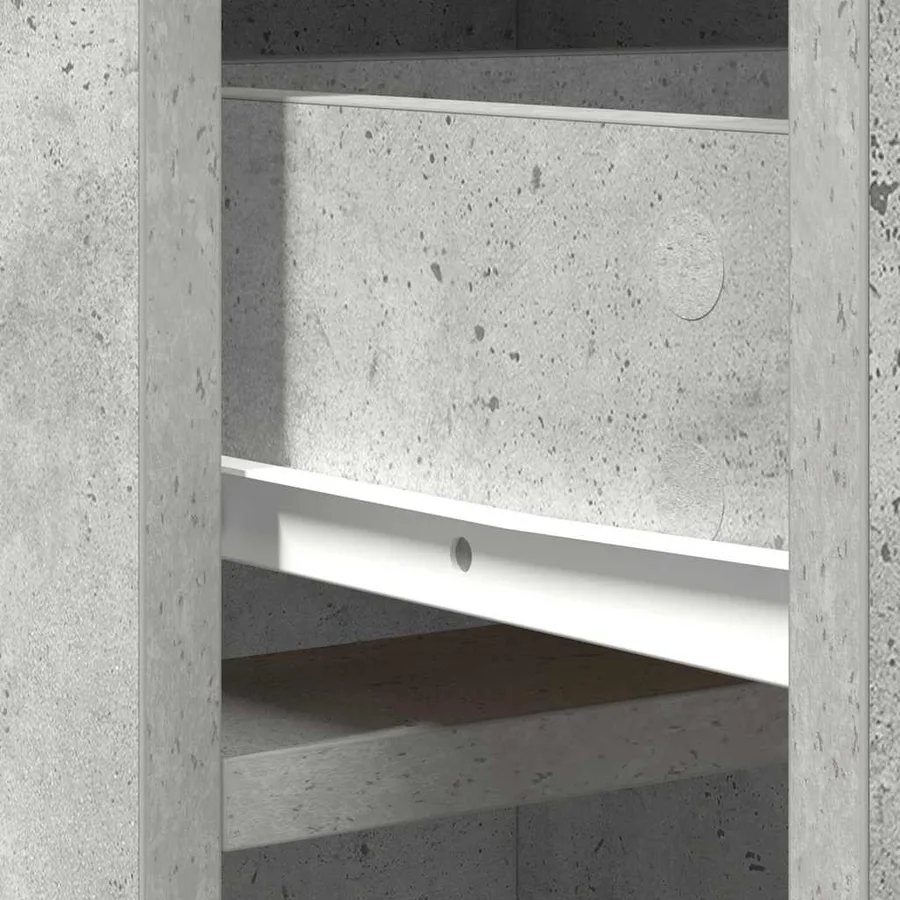 Haut Armoire Gris béton 40 x 40,5 x 135 cm Bois d'ingénierie - 10