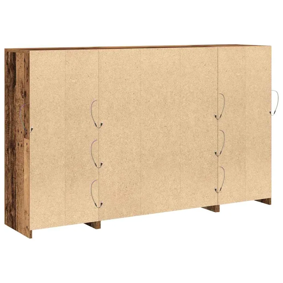 Buffet LED Bois ancien 163 x 37 x 100 cm Bois d'ingénierie - 9