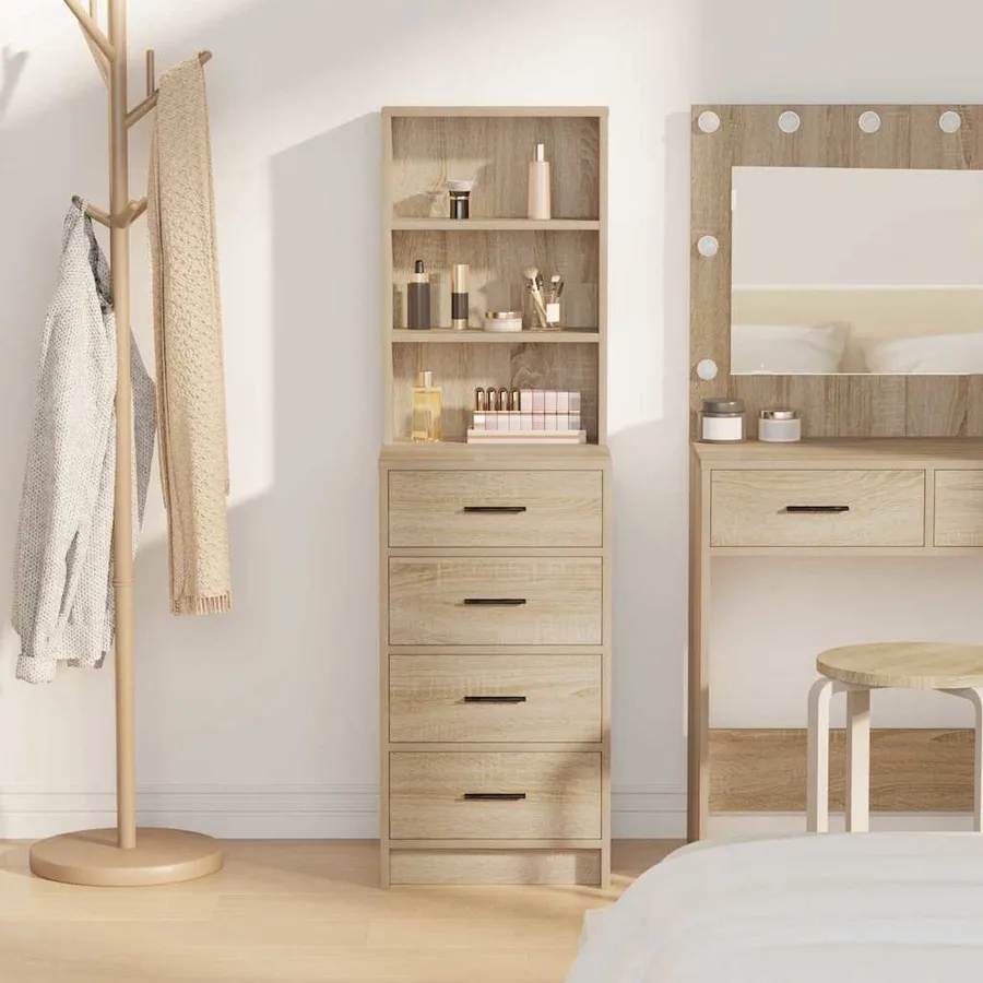 Haut Armoire Chêne sonoma 40 x 41 x 135 cm Bois d'ingénierie - 4