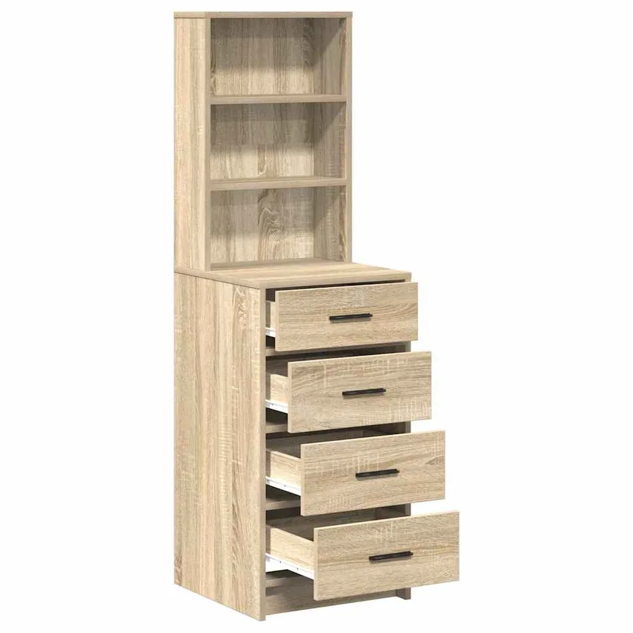 Haut Armoire Chêne sonoma 40 x 41 x 135 cm Bois d'ingénierie - 5