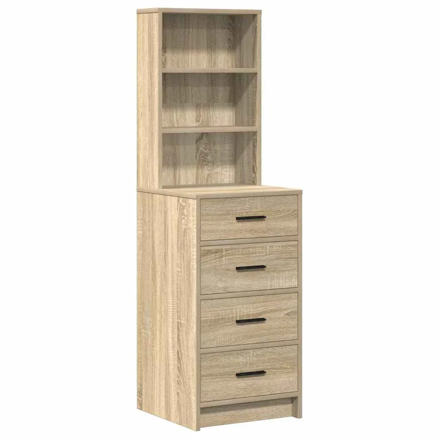 Table de Toilette avec tiroir 2 pcs Marron 50 x 41 x 135 cm - 5