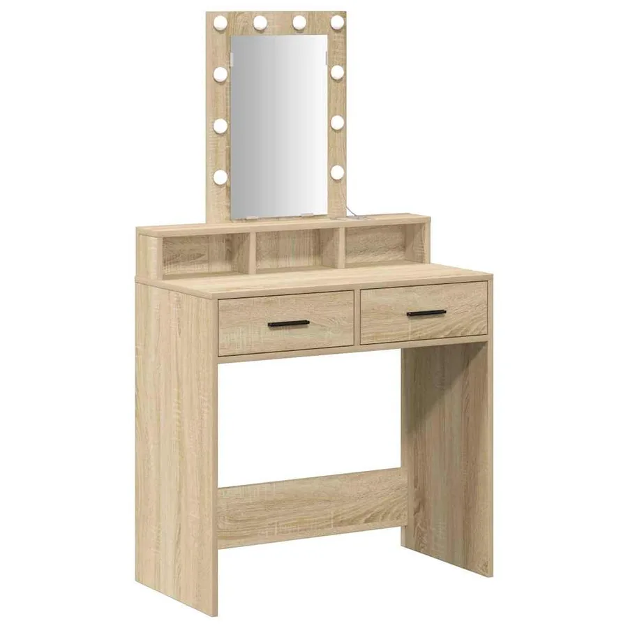 Table de Toilette Marron 79 x 41 x 140 cm Bois d'ingénierie - 2